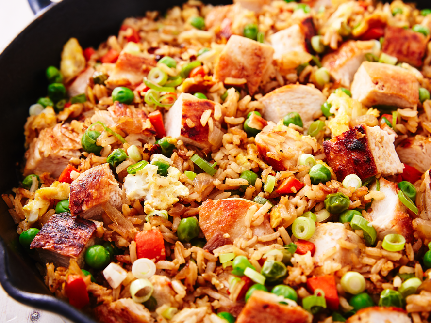 Double Egg Chicken Fried Rice